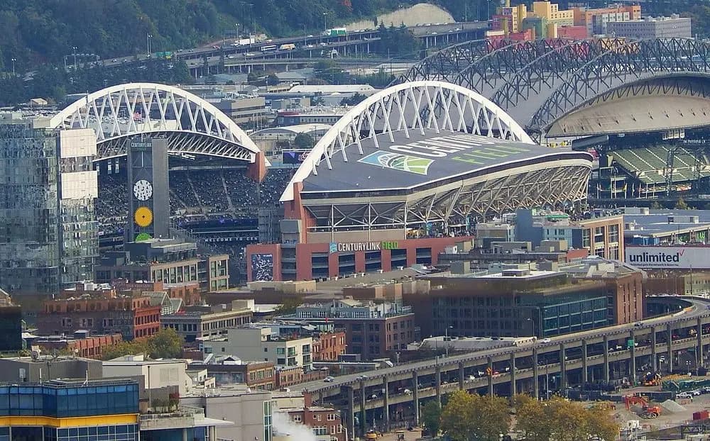 El estadio visto desde la Space Needle