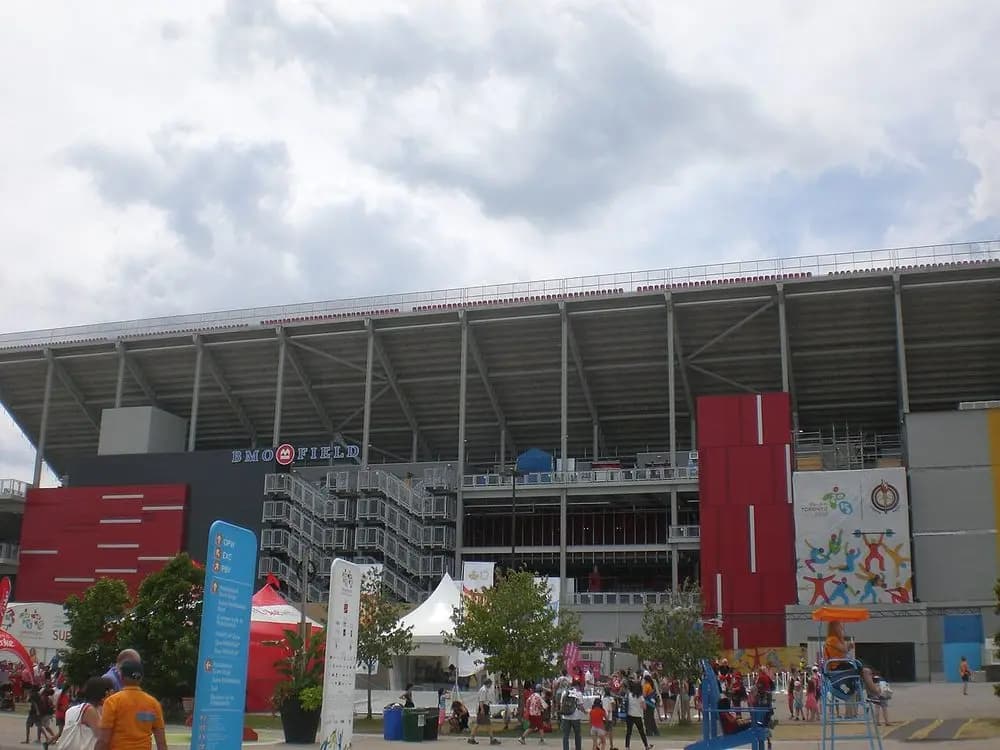 El estadio visto desde el Pan Am Park