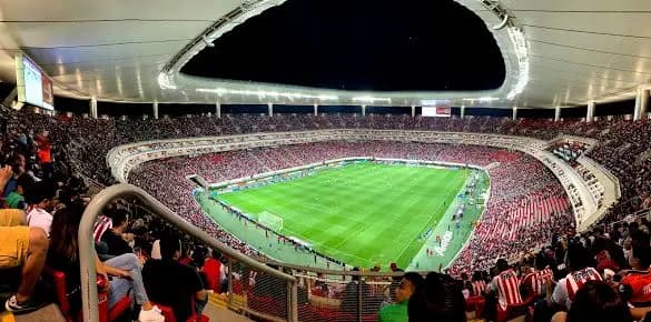 Interior del Estadio Akron