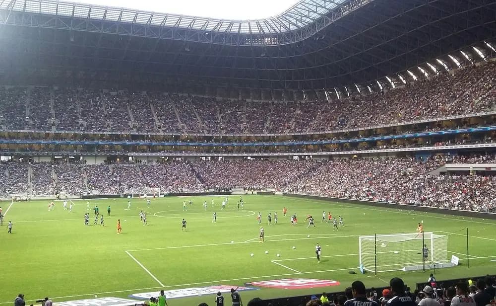 Exterior del Estadio BBVA en Monterrey